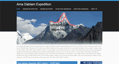 Desktop Screenshot of amadablamexpedition.com