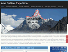 Tablet Screenshot of amadablamexpedition.com